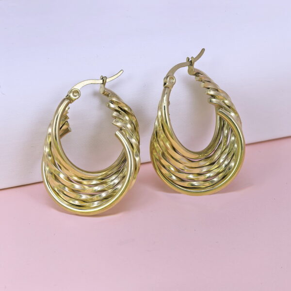 Stainless Steel Earrings  for Women and Girls C Shape Good Quality No Change Color BS2503270001