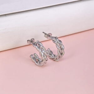 Stainless Steel Earrings  for Women and Girls C Shape Good Quality No Change Color BS2503270010