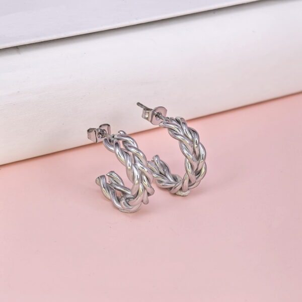 Stainless Steel Earrings  for Women and Girls C Shape Good Quality No Change Color BS2503270010