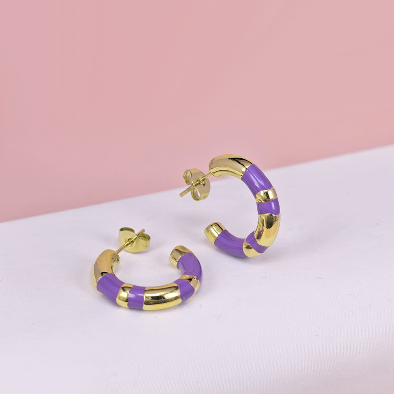Stainless Steel Earrings  for Women and Girls C Shape Good Quality No Change Color BS2503270150