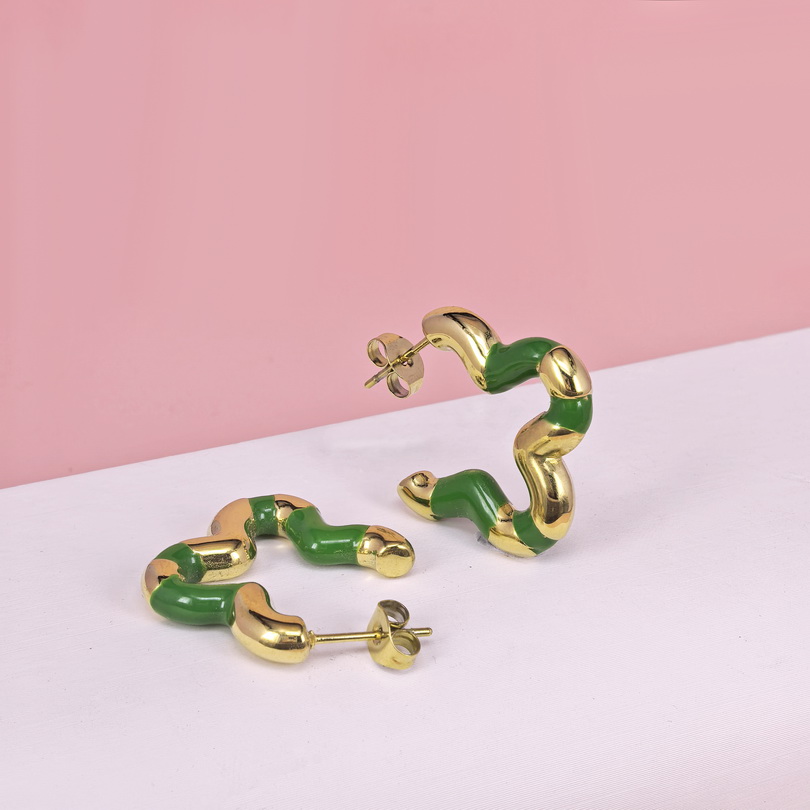 Stainless Steel Earrings  for Women and Girls Geometric Good Quality No Change Color BS2503270151