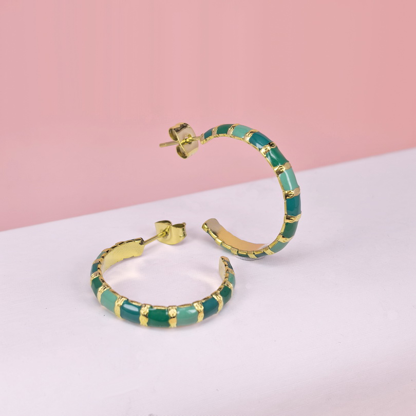 Stainless Steel Earrings  for Women and Girls C Shape Good Quality No Change Color BS2503270155