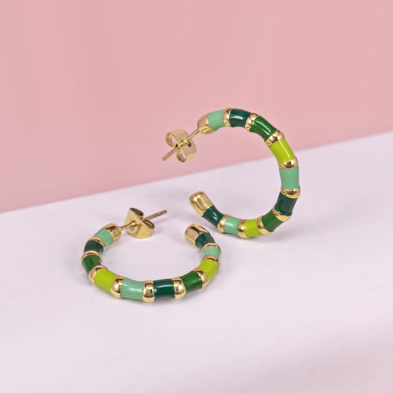 Stainless Steel Earrings  for Women and Girls C Shape Good Quality No Change Color BS2503270157