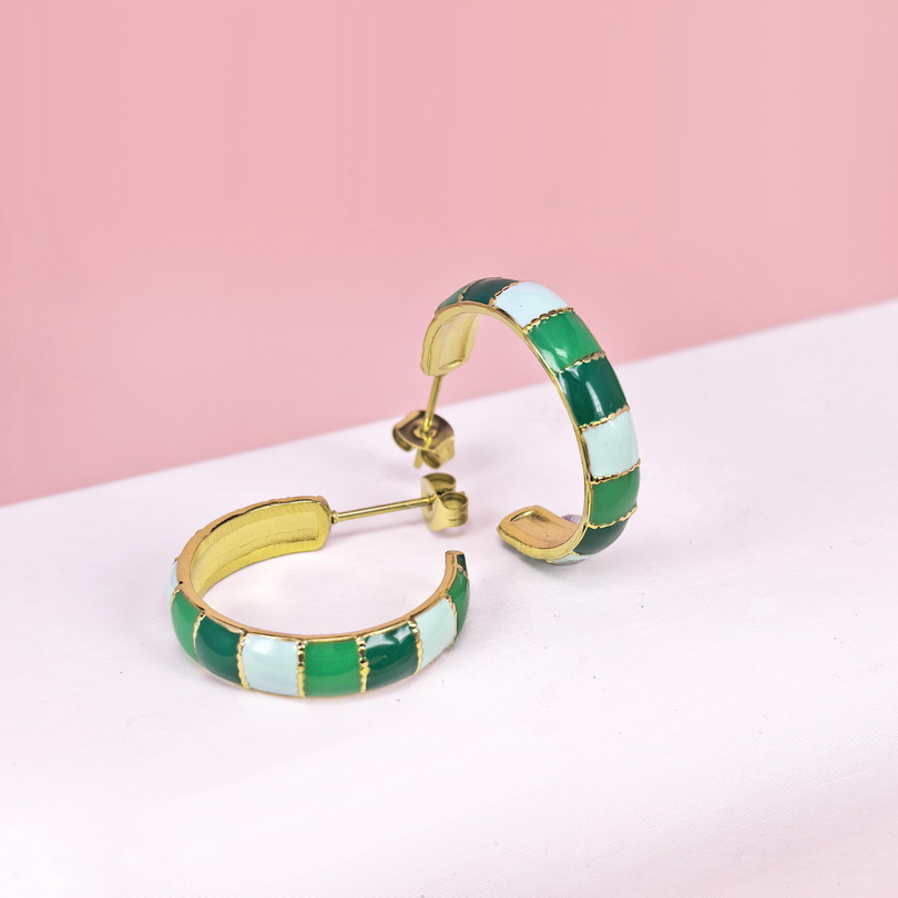 Stainless Steel Earrings  for Women and Girls C Shape Good Quality No Change Color BS2503270158