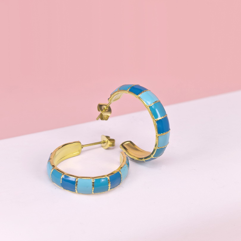 Stainless Steel Earrings  for Women and Girls C Shape Good Quality No Change Color BS2503270159
