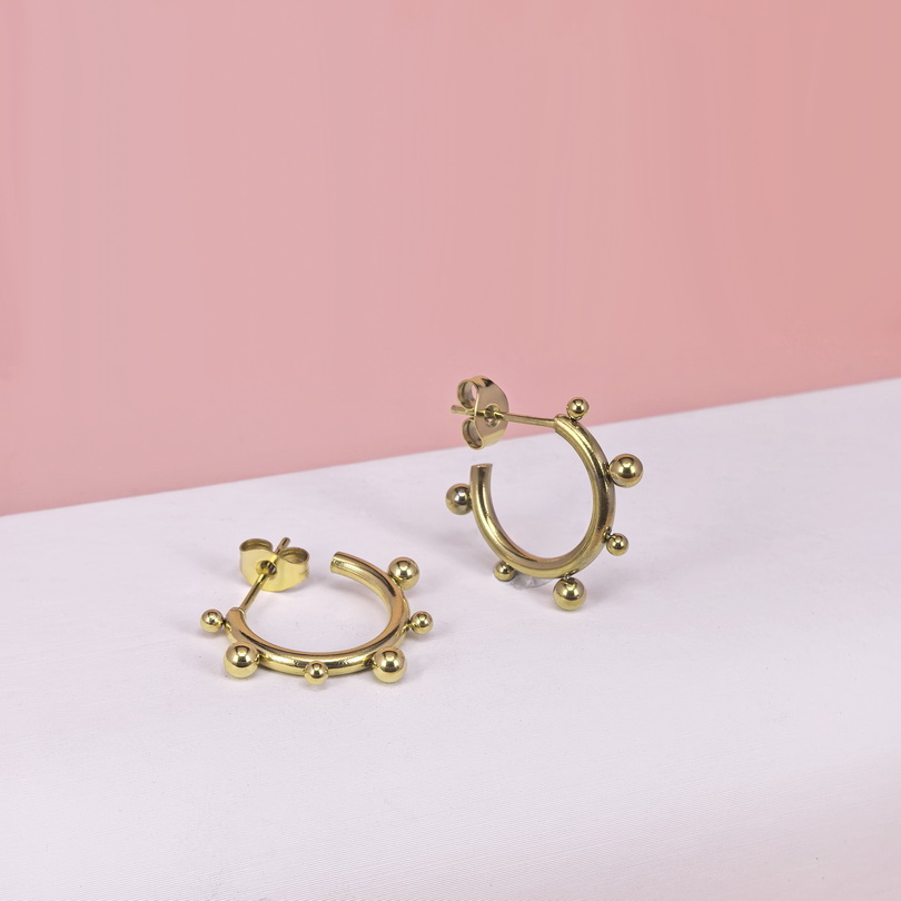 Stainless Steel Earrings  for Women and Girls C Shape Good Quality No Change Color BS2503270167