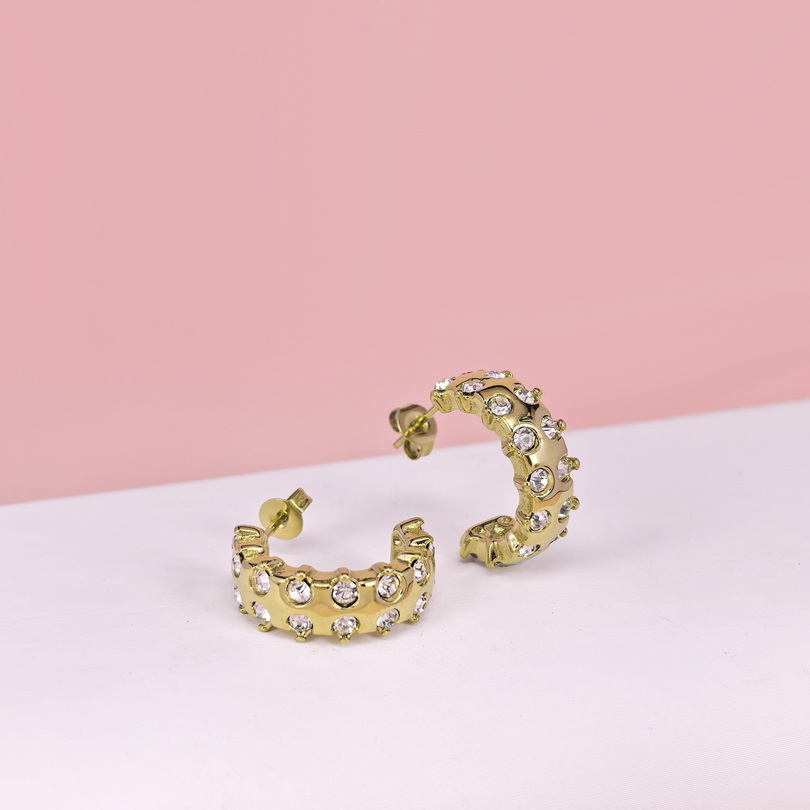 Stainless Steel Earrings  for Women and Girls C Shape Good Quality No Change Color BS2503270177