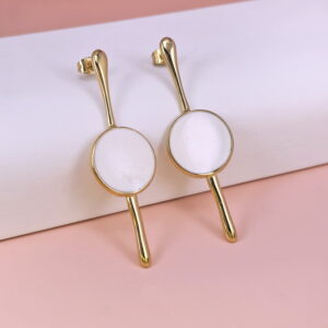 Stainless Steel Earrings  for Women and Girls Round  Good Quality No Change Color BS2503270201