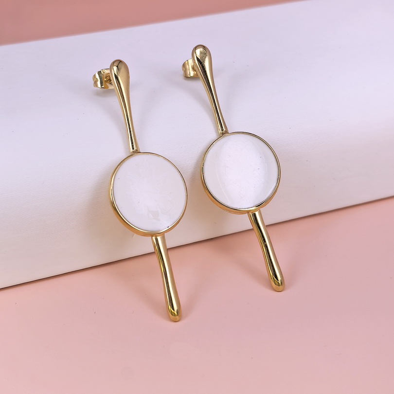 Stainless Steel Earrings  for Women and Girls Round  Good Quality No Change Color BS2503270201