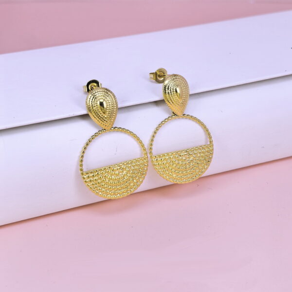 Stainless Steel Earrings  for Women and Girls Round  Good Quality No Change Color BS2503270202