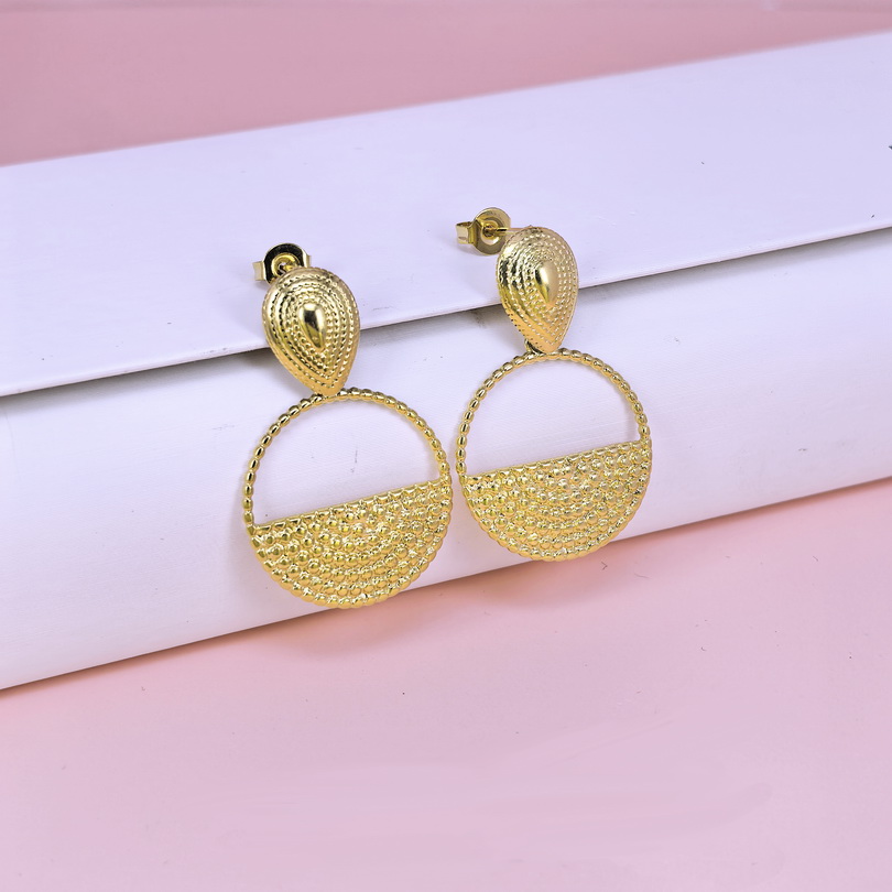 Stainless Steel Earrings  for Women and Girls Round  Good Quality No Change Color BS2503270202