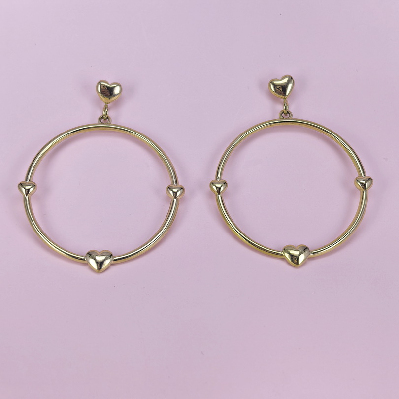 Stainless Steel Earrings  for Women and Girls Round  Good Quality No Change Color BS2503270219