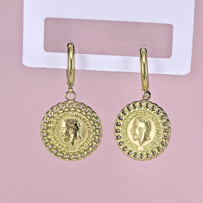 Stainless Steel Earrings  for Women and Girls Round  Good Quality No Change Color BS2503270220