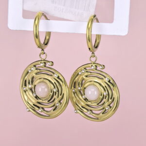 Stainless Steel Earrings  for Women and Girls Round  Good Quality No Change Color BS2503270226