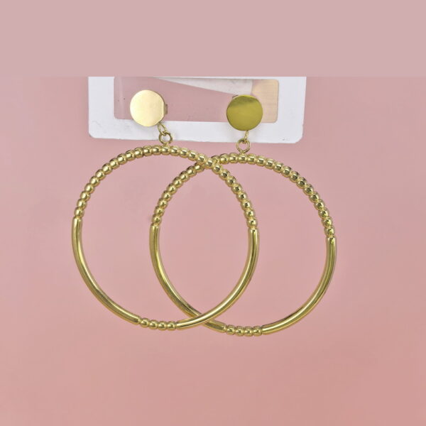 Stainless Steel Earrings  for Women and Girls Round  Good Quality No Change Color BS2503270229