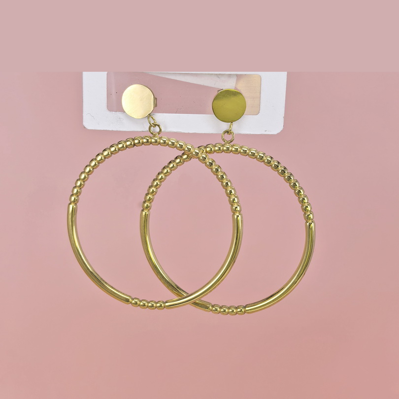 Stainless Steel Earrings  for Women and Girls Round  Good Quality No Change Color BS2503270229
