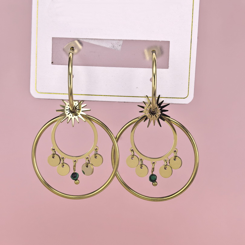 Stainless Steel Earrings  for Women and Girls Round  Good Quality No Change Color BS2503270232