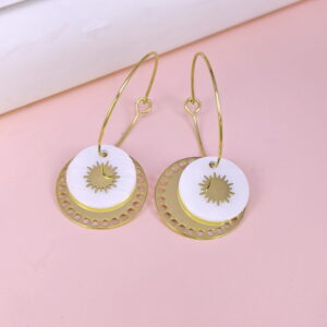 Stainless Steel Earrings  for Women and Girls Round  Good Quality No Change Color BS2503270239