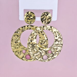 Stainless Steel Earrings  for Women and Girls Round With Stone Good Quality No Change Color BS2503270240