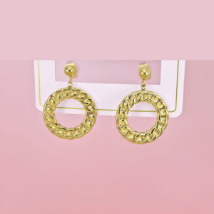 Stainless Steel Earrings  for Women and Girls Round  Good Quality No Change Color BS2503270246