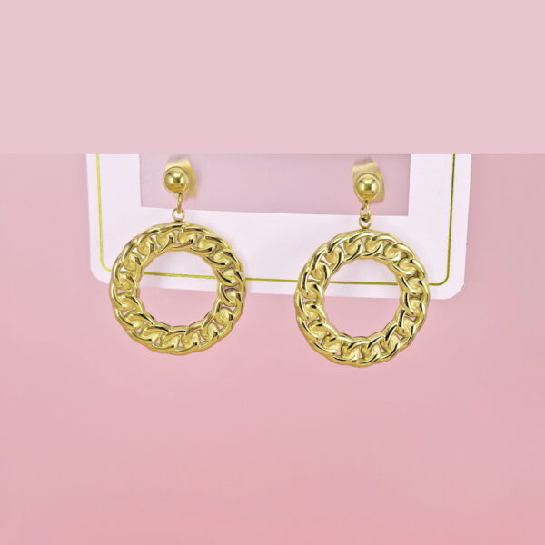 Stainless Steel Earrings  for Women and Girls Round  Good Quality No Change Color BS2503270246
