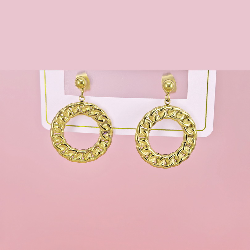 Stainless Steel Earrings  for Women and Girls Round  Good Quality No Change Color BS2503270246