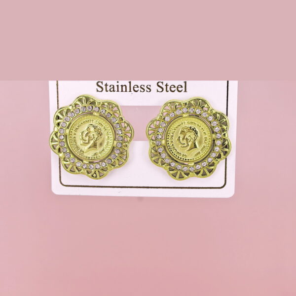 Stainless Steel Earrings  for Women and Girls Round  Good Quality No Change Color BS2503270247