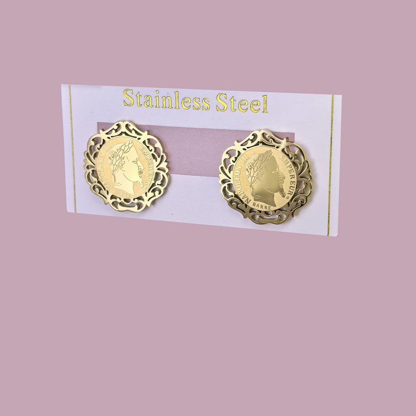 Stainless Steel Earrings  for Women and Girls Round  Good Quality No Change Color BS2503270249