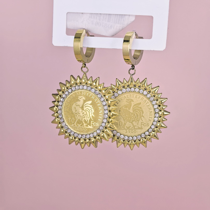 Stainless Steel Earrings  for Women and Girls Round  Good Quality No Change Color BS2503270260