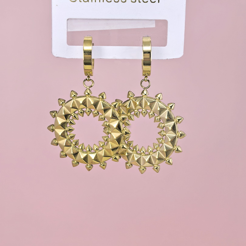 Stainless Steel Earrings  for Women and Girls Round  Good Quality No Change Color BS2503270263