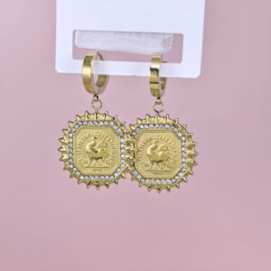 Stainless Steel Earrings  for Women and Girls Round  Good Quality No Change Color BS2503270264