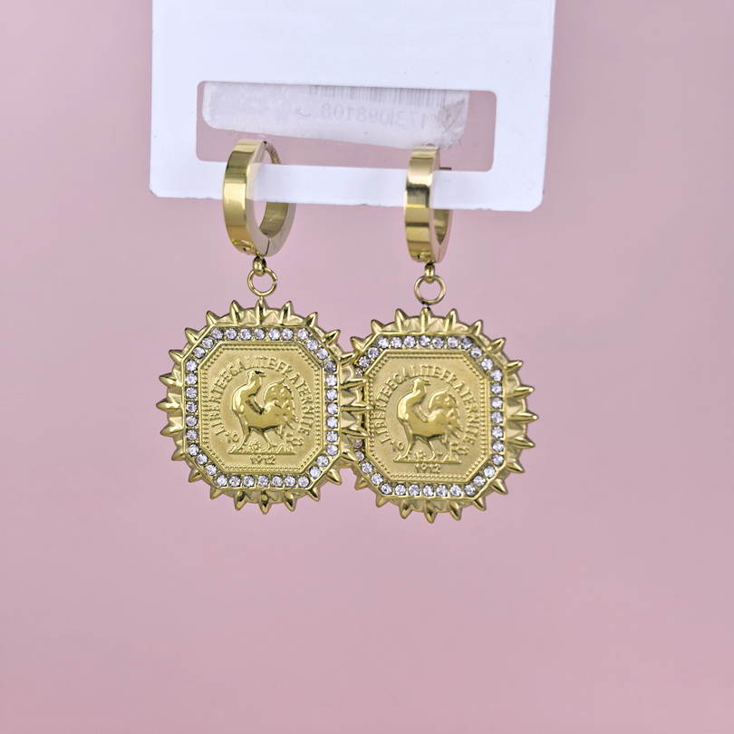 Stainless Steel Earrings  for Women and Girls Round  Good Quality No Change Color BS2503270264