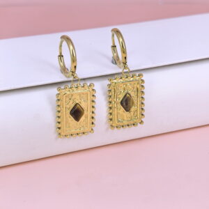 Stainless Steel Earrings  for Women and Girls Rhombus Good Quality No Change Color BS2503270270