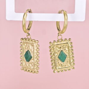 Stainless Steel Earrings  for Women and Girls Rhombus Good Quality No Change Color BS2503270273