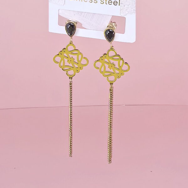 Stainless Steel Earrings  for Women and Girls Rhombus Good Quality No Change Color BS2503270279