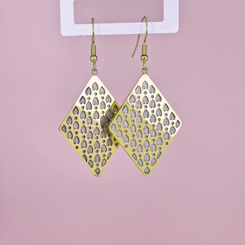 Stainless Steel Earrings  for Women and Girls Rhombus Good Quality No Change Color BS2503270280