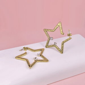 Stainless Steel Earrings  for Women and Girls Pentagram Good Quality No Change Color BS2503270283