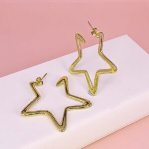 Stainless Steel Earrings  for Women and Girls Pentagram Good Quality No Change Color BS2503270284