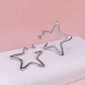 Stainless Steel Earrings  for Women and Girls Pentagram Good Quality No Change Color BS2503270285