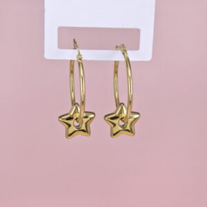 Stainless Steel Earrings  for Women and Girls Pentagram Good Quality No Change Color BS2503270287