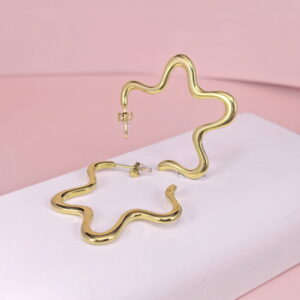 Stainless Steel Earrings  for Women and Girls Pentagram Good Quality No Change Color BS2503270288