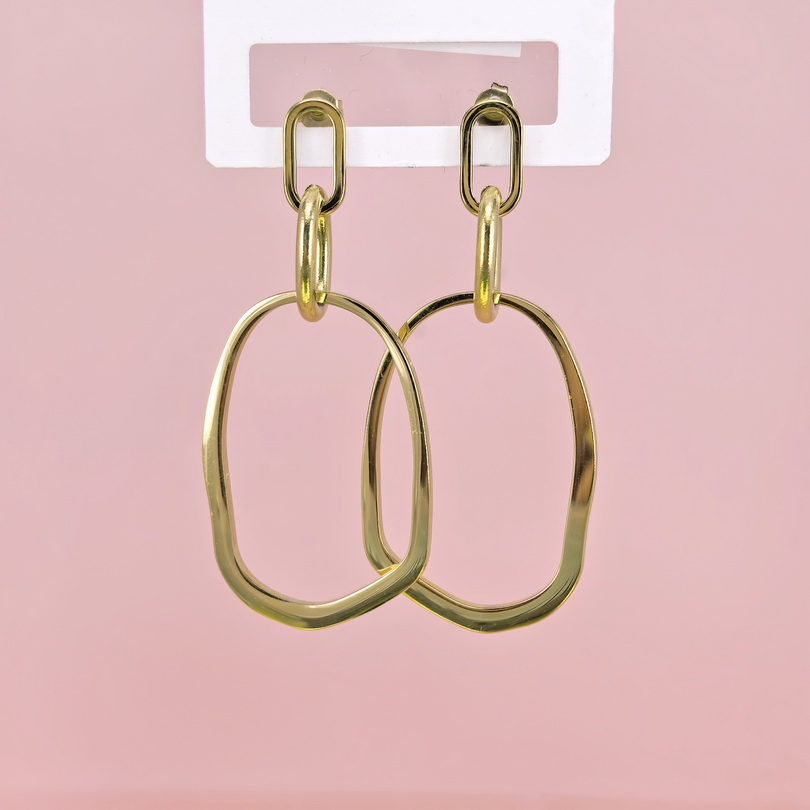 Stainless Steel Earrings  for Women and Girls Oval Good Quality No Change Color BS2503270312