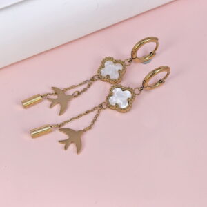 Stainless Steel Earrings  for Women and Girls Four-Leaf Clover Good Quality No Change Color BS2503270332
