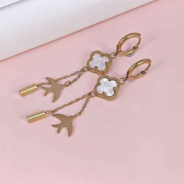 Stainless Steel Earrings  for Women and Girls Four-Leaf Clover Good Quality No Change Color BS2503270332