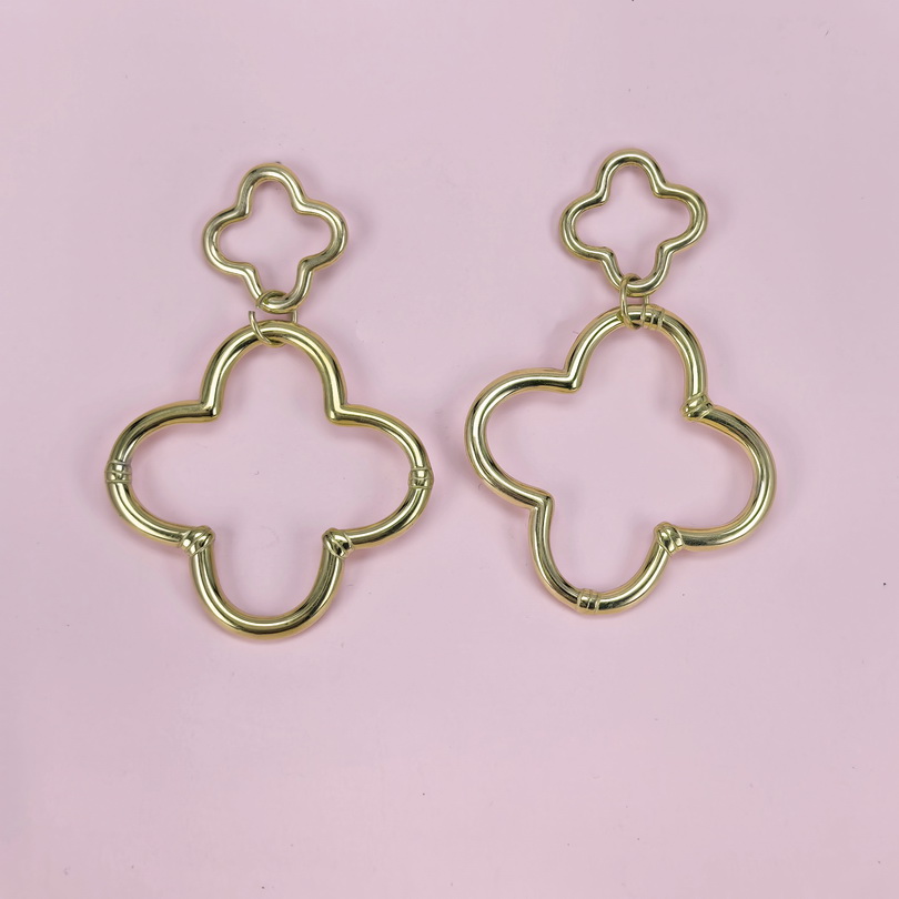 Stainless Steel Earrings  for Women and Girls Four-Leaf Clover Good Quality No Change Color BS2503270334