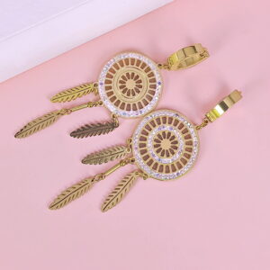 Stainless Steel Earrings  for Women and Girls Hollow-Out Good Quality No Change Color BS2503270540