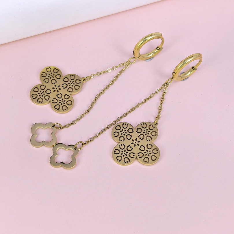 Stainless Steel Earrings  for Women and Girls Hollow-Out Good Quality No Change Color BS2503270541