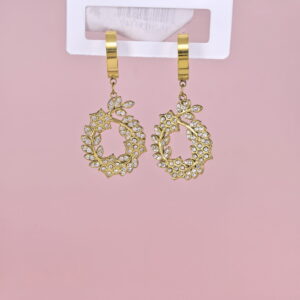 Stainless Steel Earrings  for Women and Girls Hollow-Out With Crystals Good Quality No Change Color BS2503270552