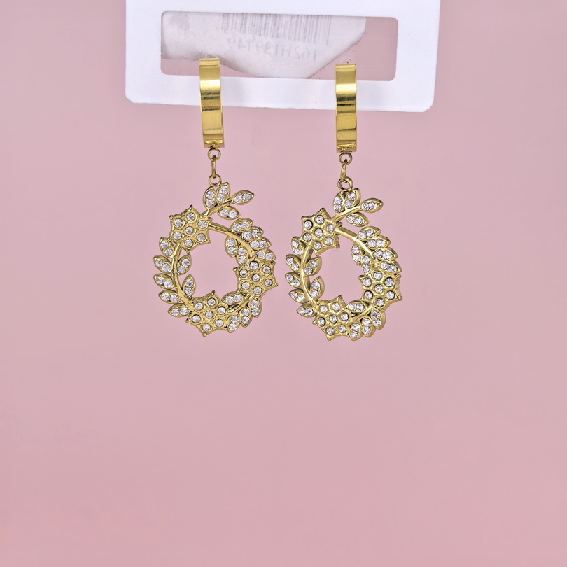 Stainless Steel Earrings  for Women and Girls Hollow-Out With Crystals Good Quality No Change Color BS2503270552