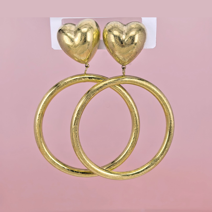 Stainless Steel Earrings  for Women and Girls Love Heart Good Quality No Change Color BS2503270600